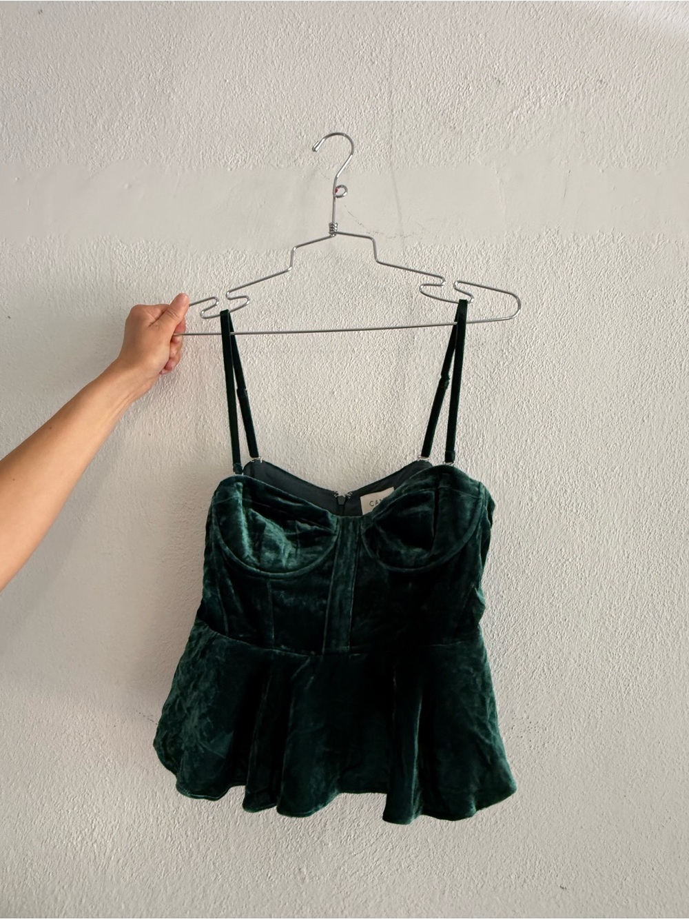 CAMI NYC Colette bustier deep sea with tags still on